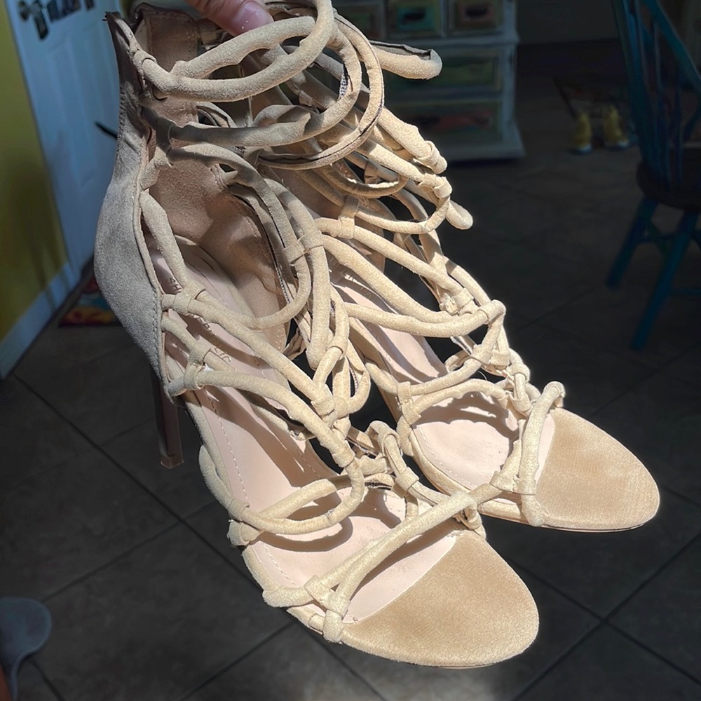 nude stiletto heels